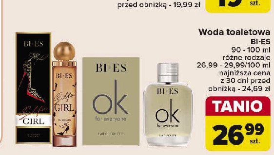 Damska woda perfumowana Bi-es selfie girl promocja