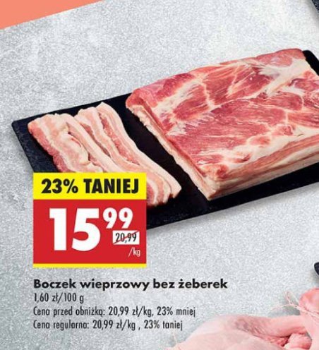 Boczek wieprzowy bez żeber promocja