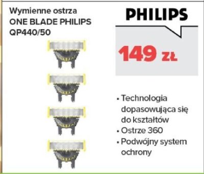 Wymienne ostrza ONE BLADE QP440/50 promocja w NEONET