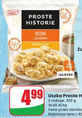 Uszka z grzybami promocja w Dino