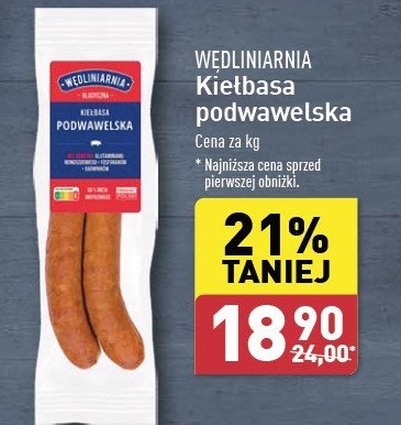 Kiełbasa podwawelska Wędliniarnia classic promocja