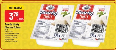 Twaróg tłusty Mleczna Polana promocja w POLOmarket