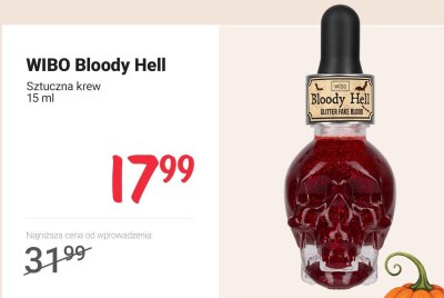 Sztuczna krew Bloody Hell promocja w Rossmann