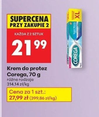 Krem do protez 70 g różne rodzaje promocja w Biedronka