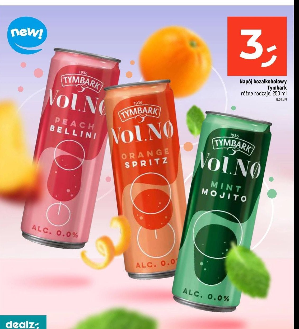 Napój orange spritz Tymbark volno promocja