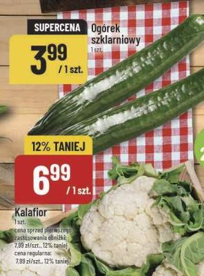 Ogórek szklarniowy promocja w POLOmarket