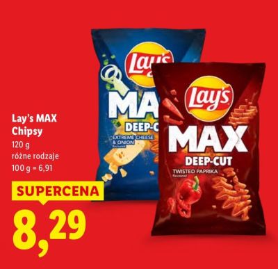 Chipsy Lay's MAX promocja w Lidl