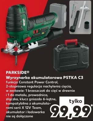 Wyrzynarka akumulatorowa 12v Parkside promocja