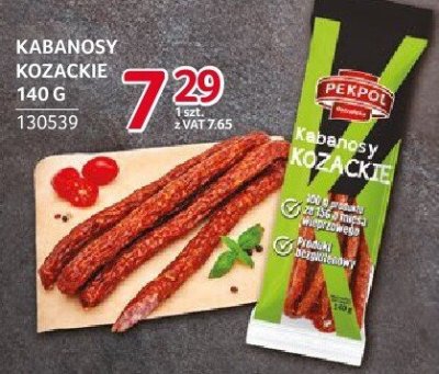 Kabanosy kozackie Pekpol Ostrołęka 140g promocja w Selgros