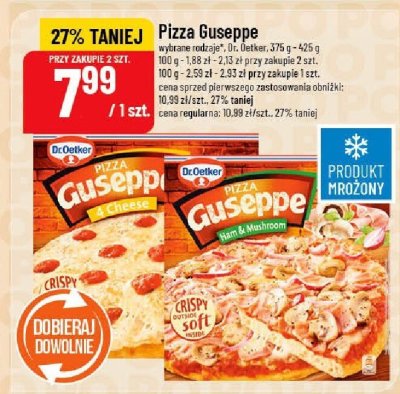 Pizza Guseppe Dr. Oetker różne rodzaje promocja w POLOmarket