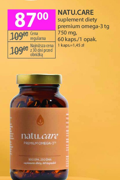 Suplement premium omega-3 tg Natu.care promocja