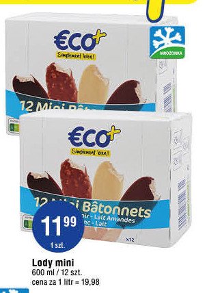 Lody mini na patyku Eco+ promocja