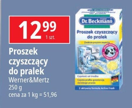 Proszek czyszczący do pralek Dr. beckmann promocja w Leclerc