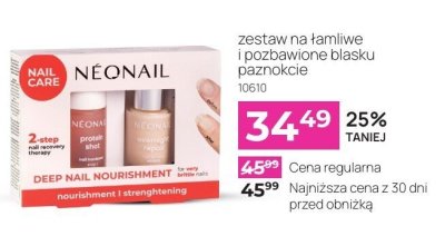 Zestaw na łamliwe i pozbawione blasku paznokcie NAIL CARE DEEP NAIL NOURISHMENT 2-step system 10610 promocja w NEONAIL & NEO MAKE UP