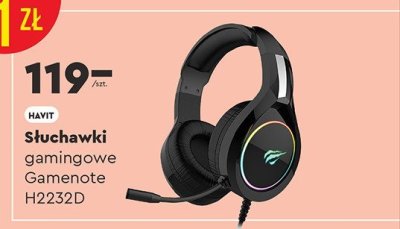 Słuchawki gamingowe Gamenote H2232D Havit promocja w Biedronka