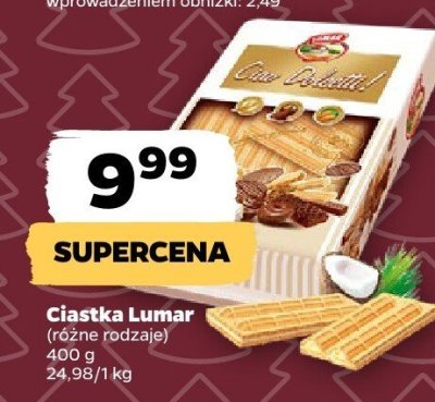 Ciastka Lumar (różne rodzaje) promocja w Netto