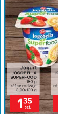 Jogurt truskawka-yuzu Zott jogobella superfood promocja