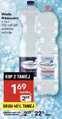 Woda Primavera promocja w Delikatesy Centrum