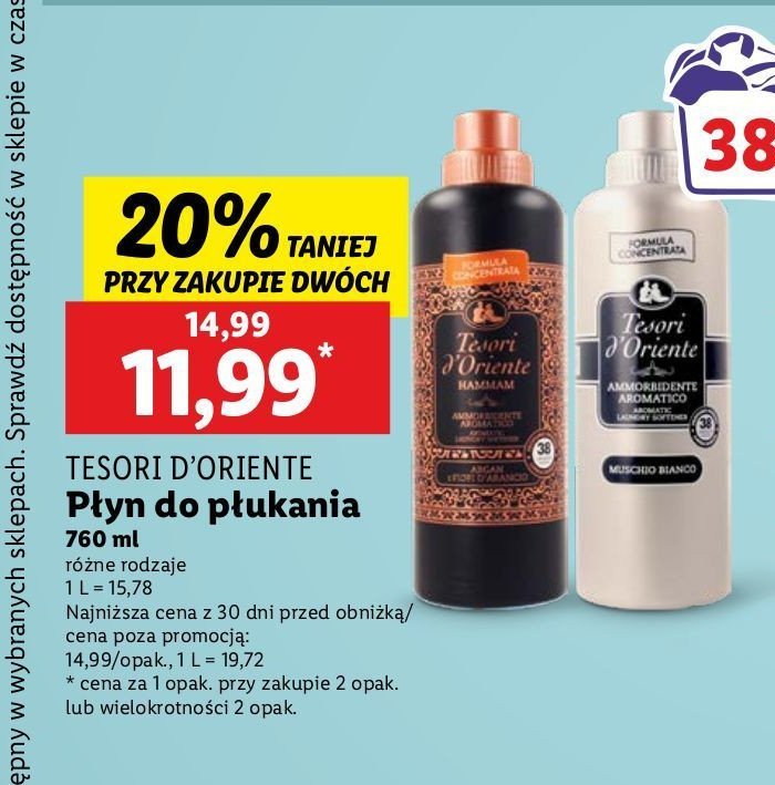 Koncentrat do płukania białe piżmo Tesori d'oriente promocja