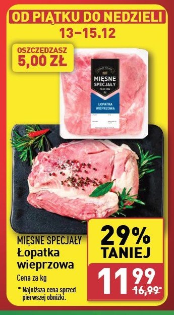 Łopatka wieprzowa Mięsne specjały zawsze świeże (aldi) promocja