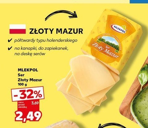 Ser z艂oty mazur Mlekpol promocja