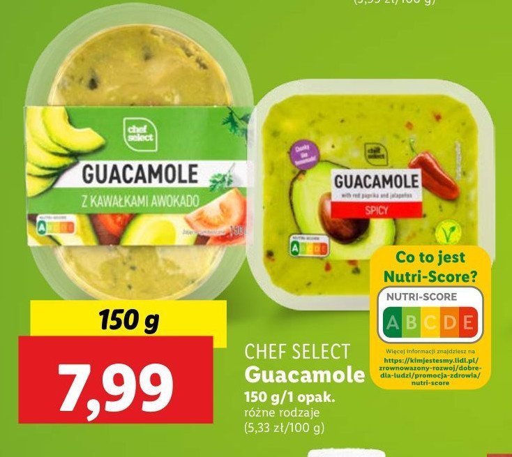 Guacamole z kawałkami awokado Chef select promocja