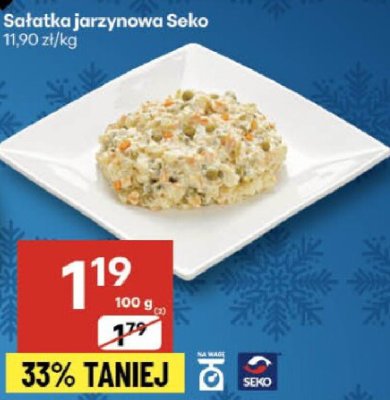 Sałatka jarzynowa Seko promocja w Delikatesy Centrum