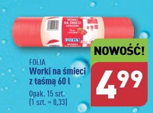 Worki na śmieci 60 l Folia promocja