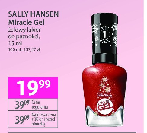 Lakier do paznokci Sally hansen miracle gel promocja