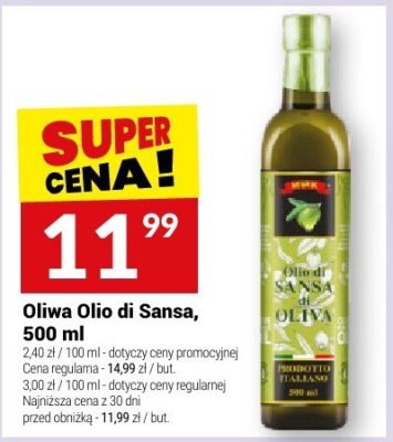 Oliwa Olio di Sansa, 500 ml promocja w Twój Market