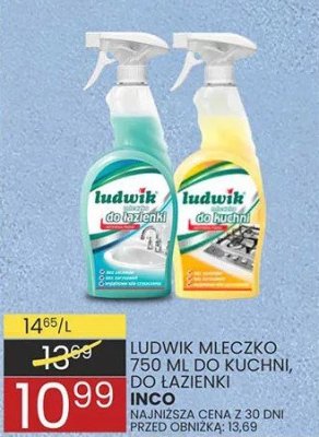Mleczko do czyszczenia LUDWIK MLECZKO EXTRA DO KUCHNI, ŁAZIENKI RÓŻNE rodzaje INCO promocja w Wafelek