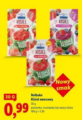 Kisiel owocowy poziomka promocja w Lidl