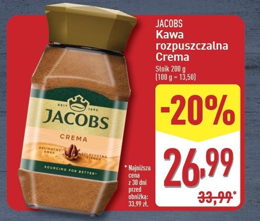 Kawa Jacobs crema promocja w Aldi