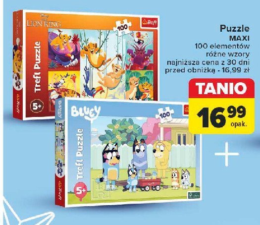 Puzzle król lew 100 el. Trefl promocja w Carrefour