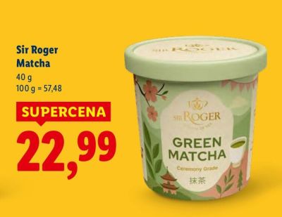 Herbata Sir Roger Matcha promocja w Lidl