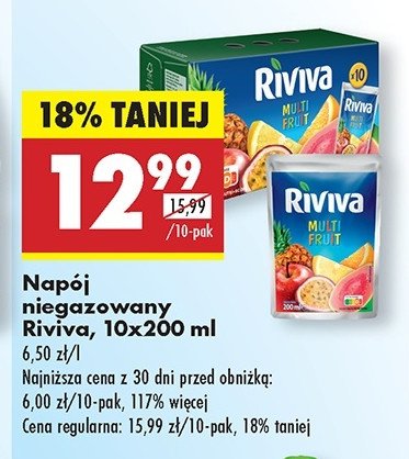 Nap贸j multifruit Riviva promocja