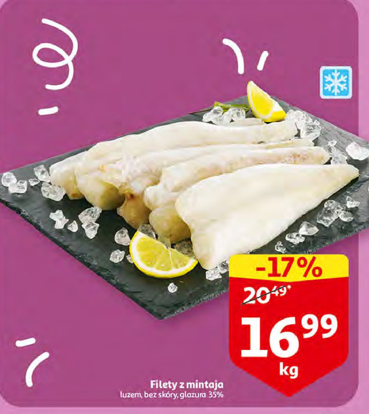 Mintaj mrożony promocja w Carrefour