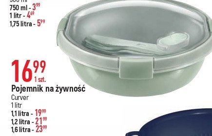 Pojemnik okr膮g艂y 1.6 l Curver promocja