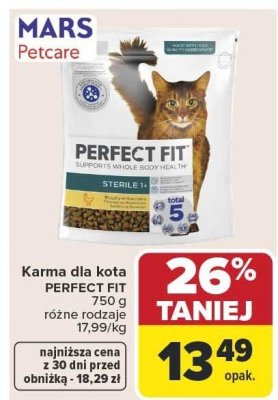 Karma dla kota PERFECT FIT promocja w Carrefour
