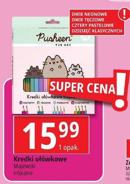 Kredki ołówkowe pusheen St. majewski promocja