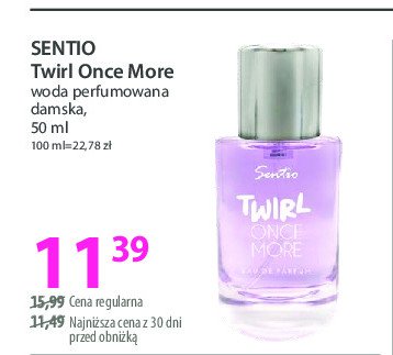 Woda perfumowana twirl once more Sentio promocja