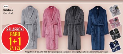 Szlafrok Faro Comfort promocja w Biedronka