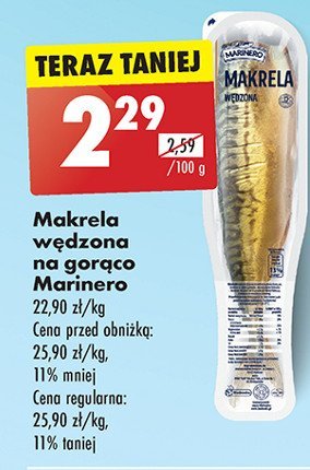 Makrela wędzona Marinero promocja w Biedronka