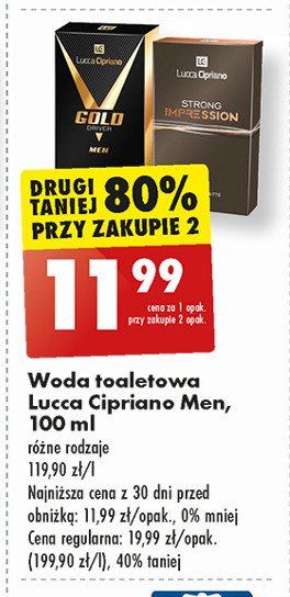 Woda  toaletowa Lucca cipriano strong impression promocja