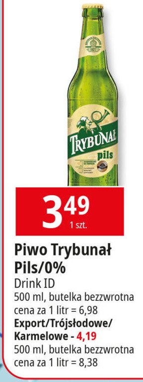 Piwo Trybunał zero promocja