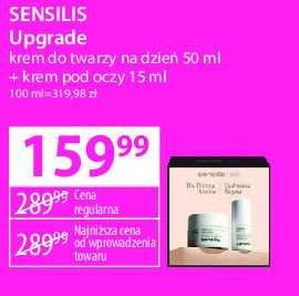 Zestaw krem do twarzy na dzień 50 ml + krem pod oczy 15 ml Sensilis upgrade promocja