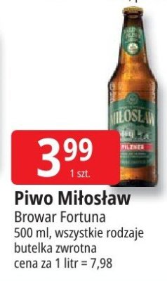 Piwo Miłosław promocja w Leclerc