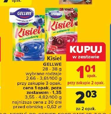 Kisiel borówkowy Gellwe promocja