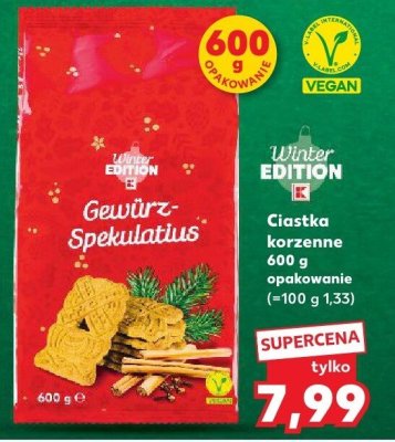 Ciastka korzenne Winter Edition 600g  promocja w Kaufland