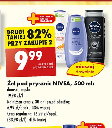 Żel pod prysznic Nivea men active clean promocja